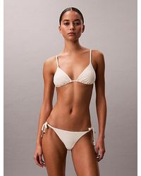 Calvin Klein - Triangle Bikini Top Ck Essentials - Lyst