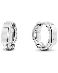 Calvin Klein - Jeans Fluid Forms Hoop Earrings - Lyst