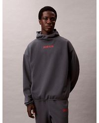 Calvin Klein - Sport Breathable Performance Mesh Track Hoodie - Lyst