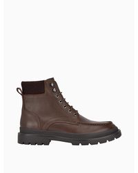calvin klein trophy leather boot