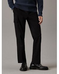 Calvin Klein - Zachte Twill Cargobroek - Lyst