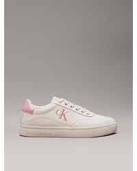 Calvin Klein - Leather Trainers - Lyst