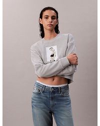 Calvin Klein - Klassisches Kate Frottee-Sweatshirt - Lyst