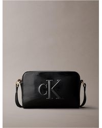 Calvin Klein - Metallic Monogram Camera Bag - Lyst