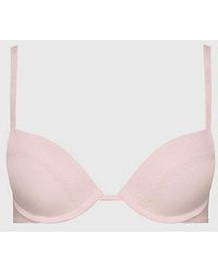 Calvin Klein - Plunge Push-up Bra - Flirty - Lyst