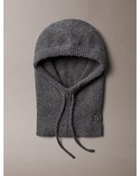 Calvin Klein - Wool Blend Emblem Logo Balaclava Hood - Lyst