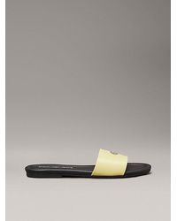 Calvin Klein - Slippers Aus Kunstleder - Lyst