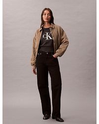 Calvin Klein - Jeans Monologo Cropped Jumper - Lyst