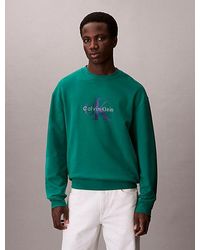 Calvin Klein - Jeans Oversized Monogram Sweatshirt - Lyst
