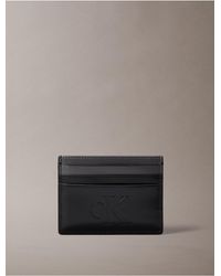 Calvin Klein - Embossed Monologo Card Case - Lyst