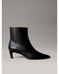 Calvin Klein - Stivaletti Con Tacco Basso E Zip - Lyst