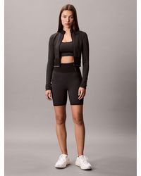 Calvin Klein - Ribbed Tight Gym Shorts - Lyst