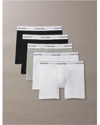 Calvin Klein - 5 Pack Boxer Briefs - Lyst