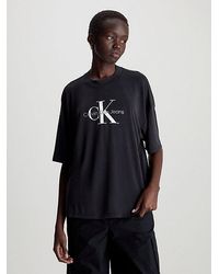 Calvin Klein - Camiseta boyfriend con monograma - Lyst