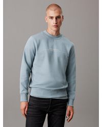 Calvin Klein - Minimal Logo Sweatshirt - Lyst