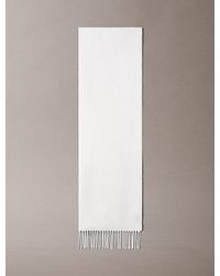 Calvin Klein - Reversible Two-Tone Emblem Logo Scarf - Lyst