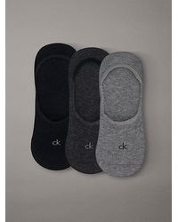 Calvin Klein - 3 Pack Soft Cotton Invisible Socks - Lyst