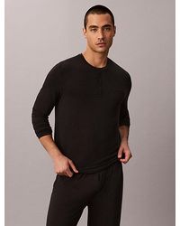 Calvin Klein - Henley Pyjama Top Ultra Soft Modal - Lyst