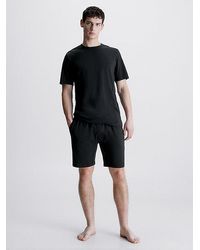 Calvin Klein Shorts-Pyjama-Set - Cotton Stretch - Schwarz