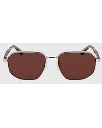 Calvin Klein - Rectangle Sunglasses - Lyst