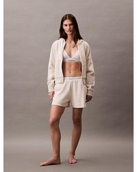 Calvin Klein - Shorts de estar por casa - Icon Cotton Terry - Lyst