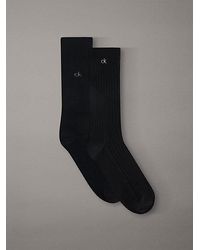 Calvin Klein - 2Er-Pack Crew-Socken Aus Weicher Baumwolle Mit Waffelstruktur - Lyst