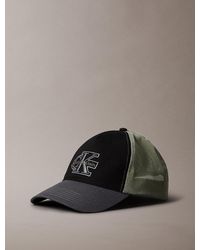 Calvin Klein - Twill Logo Embroidery Trucker Cap - Lyst