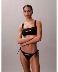 Calvin Klein - Tie Side Bikini Bottoms Intense Power - Lyst