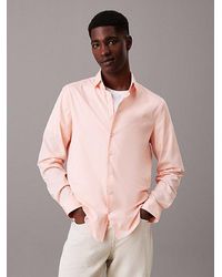 Calvin Klein - Slim Poplin Overhemd - Lyst