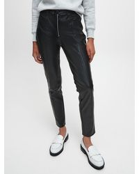 Calvin Klein Pantalones skinny de piel sint�tica - Negro