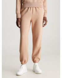 Calvin Klein - Pantalon de jogging relaxed en polaire - Lyst