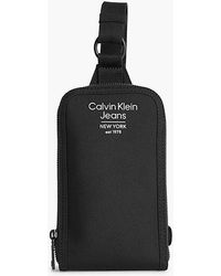 Calvin Klein Gerecyclede Crossover Telefoonbuidel - Zwart
