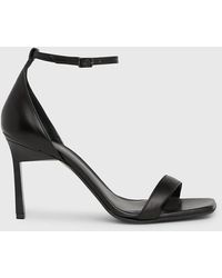 Calvin Klein - Leather Stiletto Sandals - Lyst