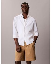 Calvin Klein - Cotton Twill Chino Shorts - Lyst