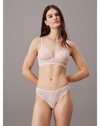 Calvin Klein - Sheer Lace Bikini Briefs - Lyst