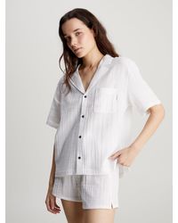 Calvin Klein - Pyjama Top - Pure Textured - Lyst