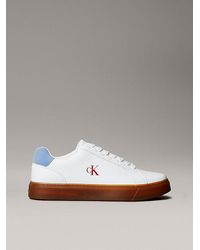 Calvin Klein - Sneakers Van Glad Leer Met Flexibele Zool - Lyst