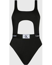 Calvin Klein - Cut Out Swimsuit - Ck96 - Lyst