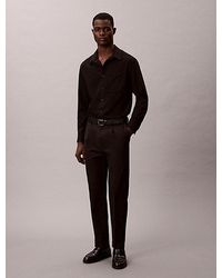 Calvin Klein - Stretch Sateen Chino Trousers - Lyst