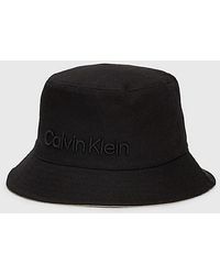 Calvin Klein - Omkeerbare Bucket Hat Van Twill - Lyst