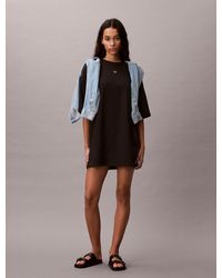 Calvin Klein - Oversized T-Shirt Dress - Lyst
