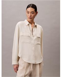 Calvin Klein - Relaxed Button-Down Utility Shirt - Lyst