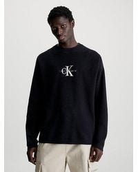 Calvin Klein - Lässiger Monogramm-Pullover - Lyst
