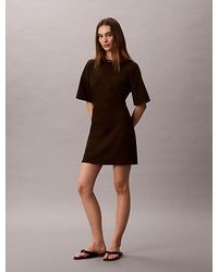 Calvin Klein - Jeans Milano Jersey Draped T-Shirt Dress - Lyst