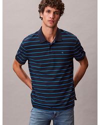 Calvin Klein - Jeans Striped Pique Polo Shirt - Lyst