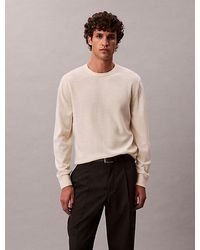 Calvin Klein - Klassieke Merinowollen Trui - Lyst