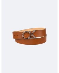 Calvin Klein - Ck Monogram Buckle Belt - Lyst