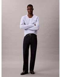 Calvin Klein - Boiled Merino Wool V Neck Jumper - Lyst