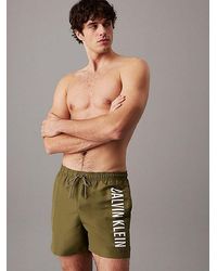 Calvin Klein - Medium Zwemshort Met Trekkoord - Lyst