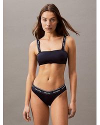 Calvin Klein - Parte de arriba de bikini de bandeau - CK Meta Legacy - Lyst